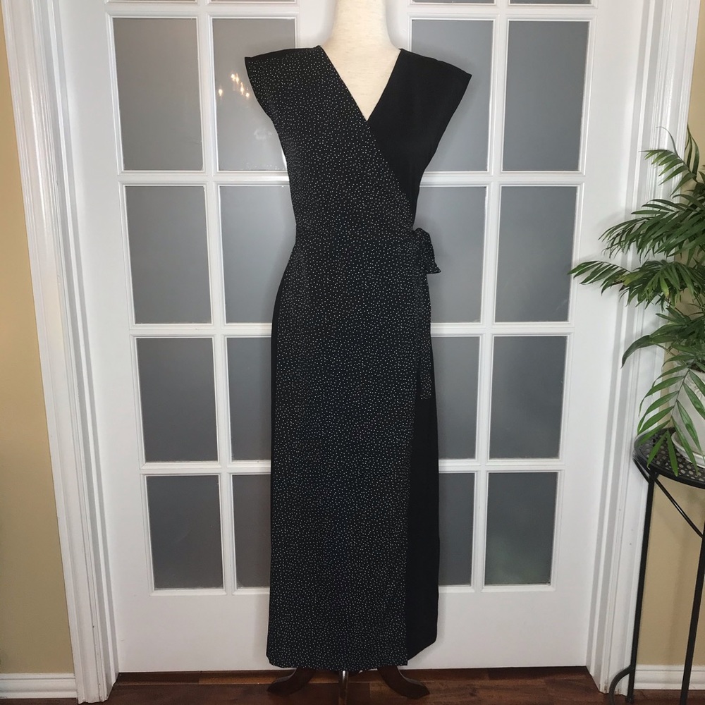NWOT Women’s sz S Cabi Black Wrap Maxi Dress